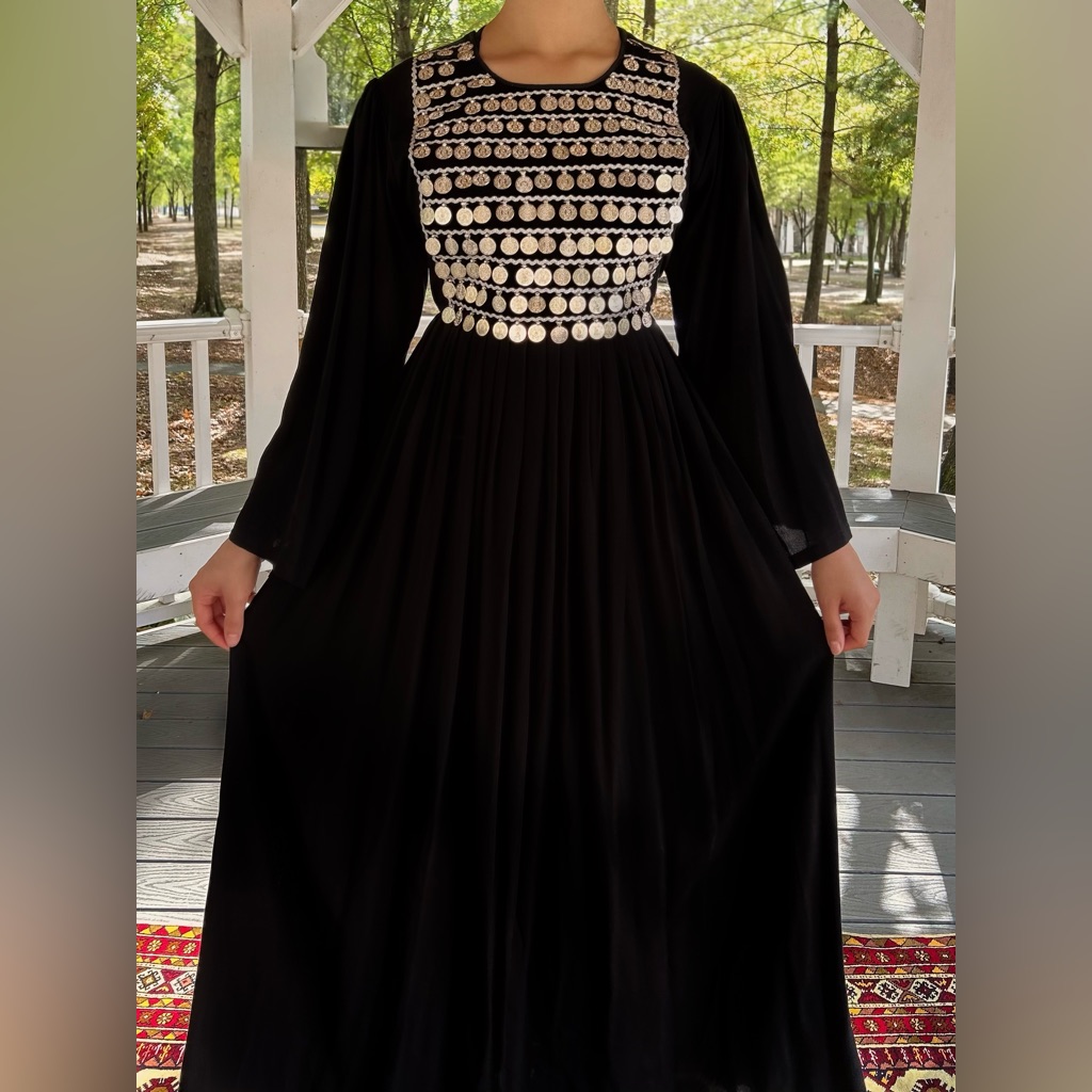 Black Elegant Afghan Dress